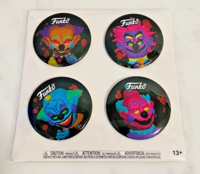 NEW Funko - (4) Killer Klowns From Outer Space Button Pins GameStop