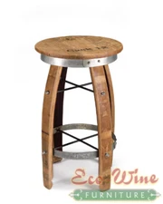 Wine Barrel Stool Round