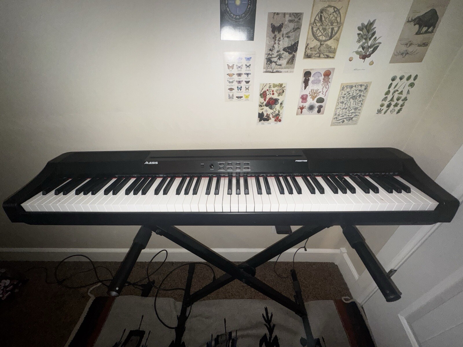 Alesis Prestige 88-Key Semi-Weighted Digital Piano with Premium Features