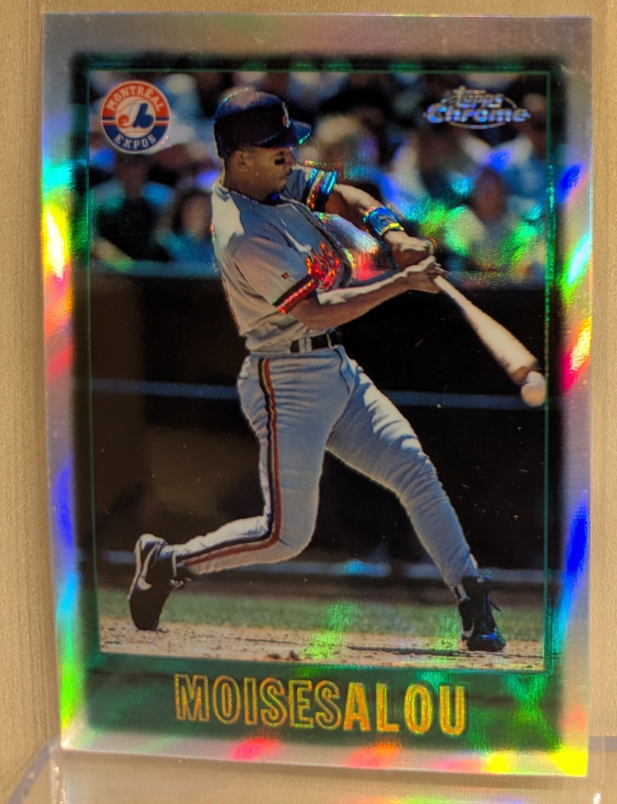 1997 Topps Chrome SILVER REFRACTOR #161 Moises Alou RARE ICONIC PARALLEL
