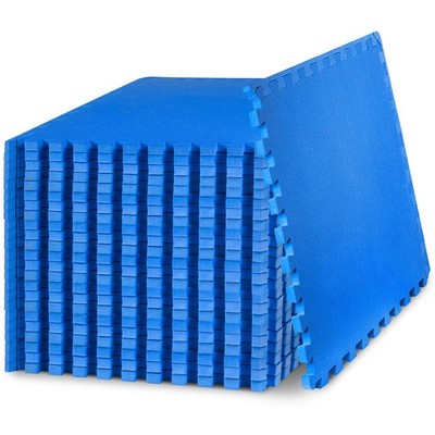 Weaved Pattern Extra Thick Exercise Puzzle Mat ¾-inch, EVA Foam Interlocking ...