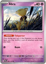 💥Pokemon - Abra -  080/167 - Common - Twilight Masquerade - NM💥