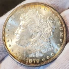 * 1879 S * BU MS+ LIGHTLY TONED GLOWING MINT LUSTER PQ MORGAN SILVER DOLLAR #Q4