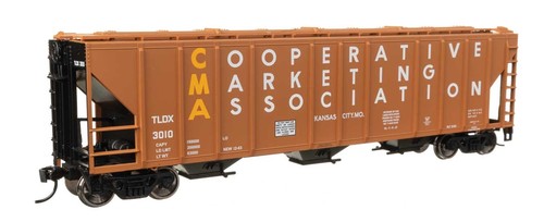 49423 Walthers HO 50' Pullman-Standard PS2-CD 4427 3-Bay Covered Hopper CMA TLDX | Zustand: New