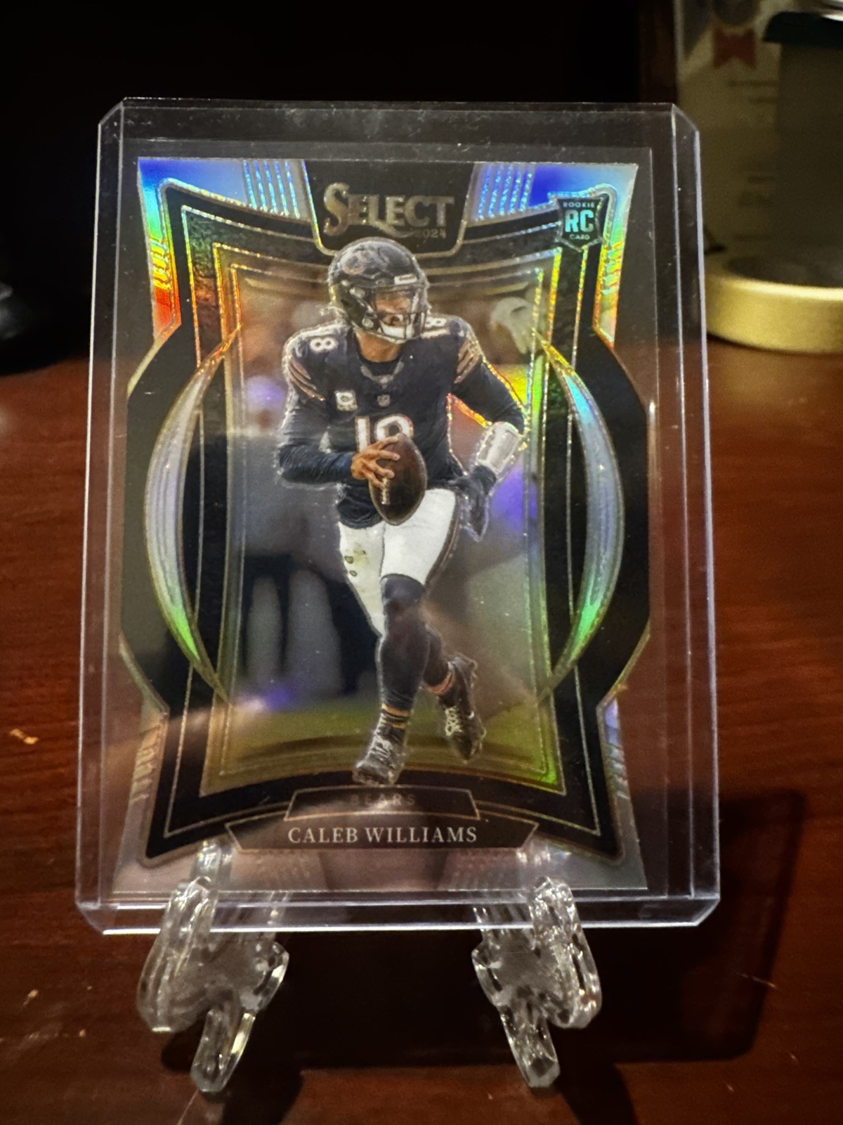 2024 Panini Select - Concourse Caleb Williams #25 Silver Prizm Die-Cut (RC)