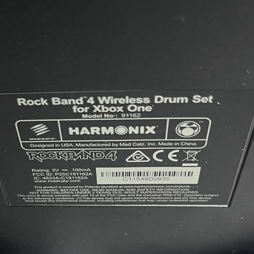 Xbox One Rock Band 4 Bundle Wireless Drums Sticks Guitar Game Microphone Tested - Picture 19 of 24