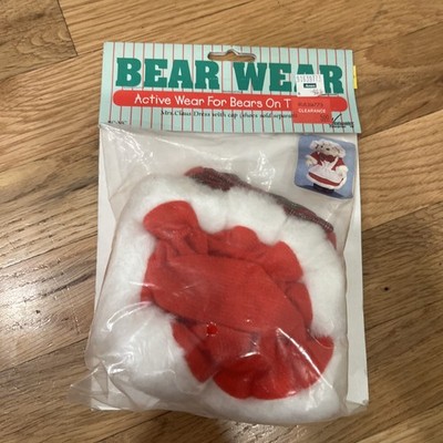 Bear Wear MRS CLAUS OUTFIT New Dress Cap CLOTHES Christmas 12''