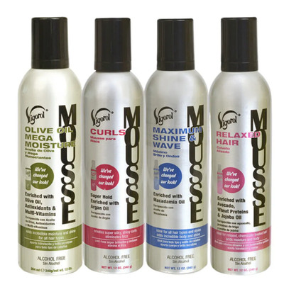 Vigorol Hair Mousse - Choose Color 12zo / 354 ml