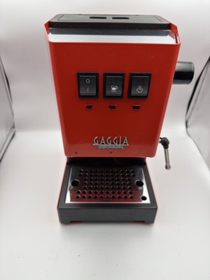 Gaggia RI9380/53 Classic Evo Pro Espresso Machine, Lobster Red, Small, Tested