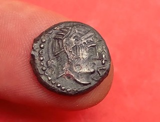 MONNAIE GAULOISE. CARNUTE. BRONZE CATAL A L'AIGLE ET A L'AMPHORE.