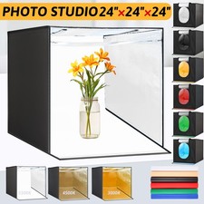 24"x24" Large Portable LED Photo Light Box Tent Cube Studio Photography Foldable