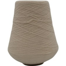 Vintage Natural Off-White Craft Supply Knitting Weaving Crochet Cone Yarn