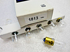  1813 Clear 14.4v Incandescent Lamp T-3 1/4 Miniature Bayonet .1 amp Mini Lamps