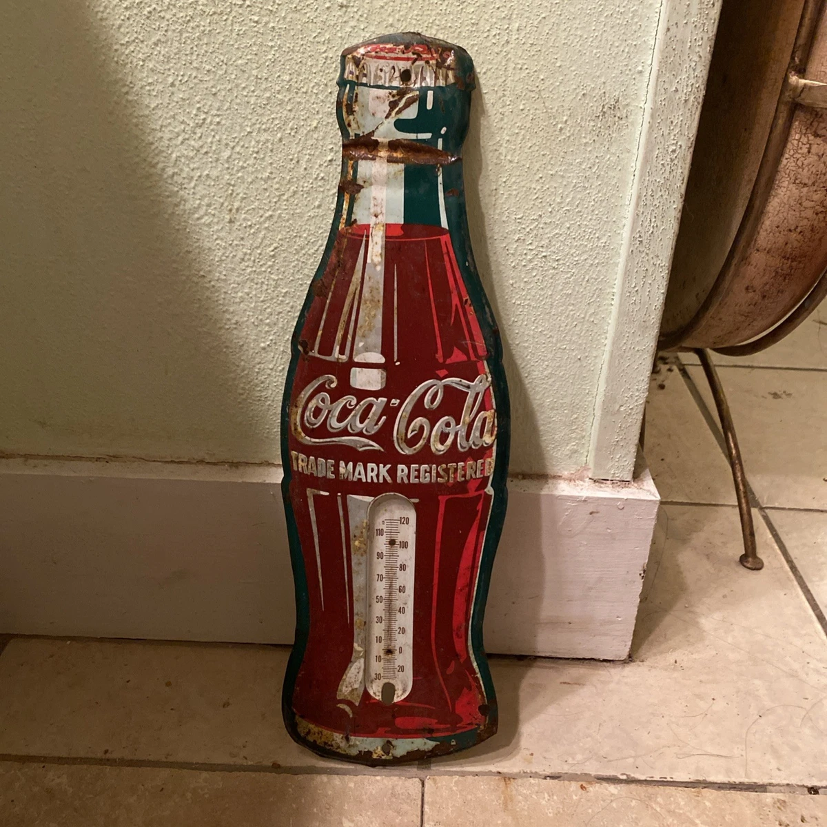 Vintage Thermometer In Collectible Coca-Cola Advertising