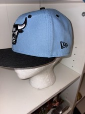 CHICAGO BULLS BASEBALL HAT-NEW ERA 9FIFTY SNAPBACK/ BLUE-BLACK /6X NBA CHAMPIONS