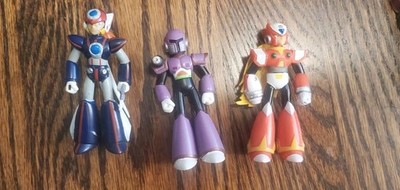 2004 Mega Man Poseable Mini Action Figures Jazwares Inc. Capcom - Lot of 3