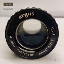 ARGUS PROJECTION LENS 4 INCH ANASTIGMAT F3.5 VINTAGE