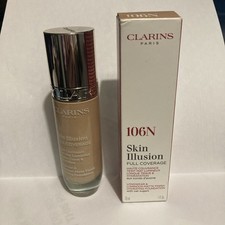 Image of CLARINS Skin Illusion Foundation 106N Full Coverage 30ml RRP £39 BNIB