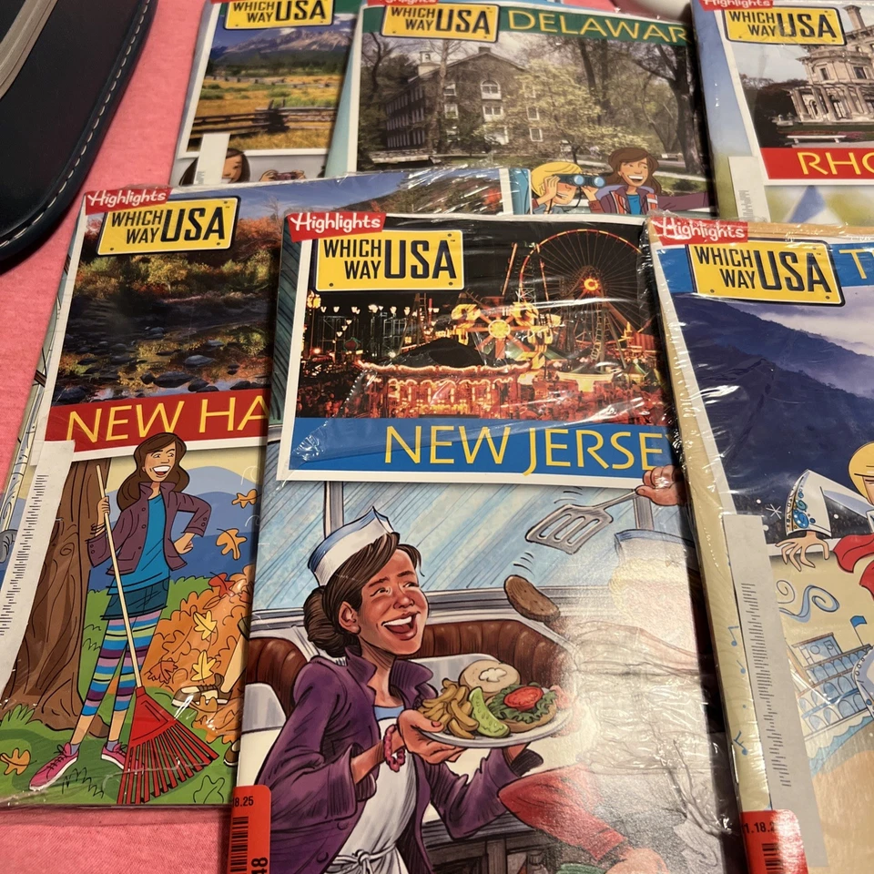 HIGHLIGHTS Magazines WHICH WAY USA STATE PUZZLE BOOKS Lot Of 16 New Sealed - Image 3 of 4