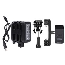 USB Rechargeable Battery Waterproof LED Video Lamp Underwater Diving Fill Light