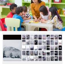 50 Sheets Scenery Stickers Vibrant Colors Unique Design Deco Stickers For DI SET