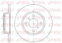 2X Remsa Bremsscheibe 6621.00 FüR Agila Opel H00 Suzuki 247Mm F68 12V 16V Cdti