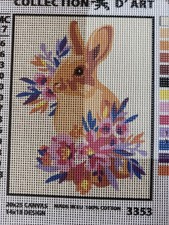 Printed needlepoint tapestry 20x25 Cm Rto Canvas Only