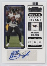 2022 Panini Contenders Rookie Ticket Anthony Brown Jr #284 Auto 12g7