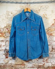 80S Sears Fashions Denim Western Shirt