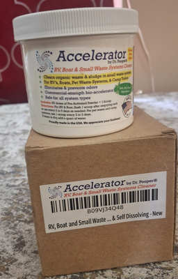 #ad Accelerator by Dr Pooper RV Boat Camp Toilet Waste System Cleaner 65 Dose Powder $26.21