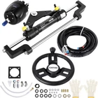 Boat Outboard Hydraulic Steering System Kit Marine UP 150HP - 300HP+13.5“ Wheel