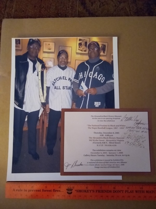 2005 Negro League Baseball Autographs Al Burrows - Luther Atkinson - Joe Durham