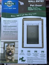 PetSafe Wall Entry Aluminum Pet Door Small Dog 1lb-15lb PPA11-10915 SEALED BOX