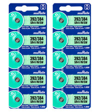 Murata 392/384 SR41/W/SW Silver Oxide Battery 10 Count -Replaces Sony 392/384