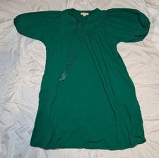 Knox Rose Green Short Sleeve Tassel V-Neck Dress Size XS