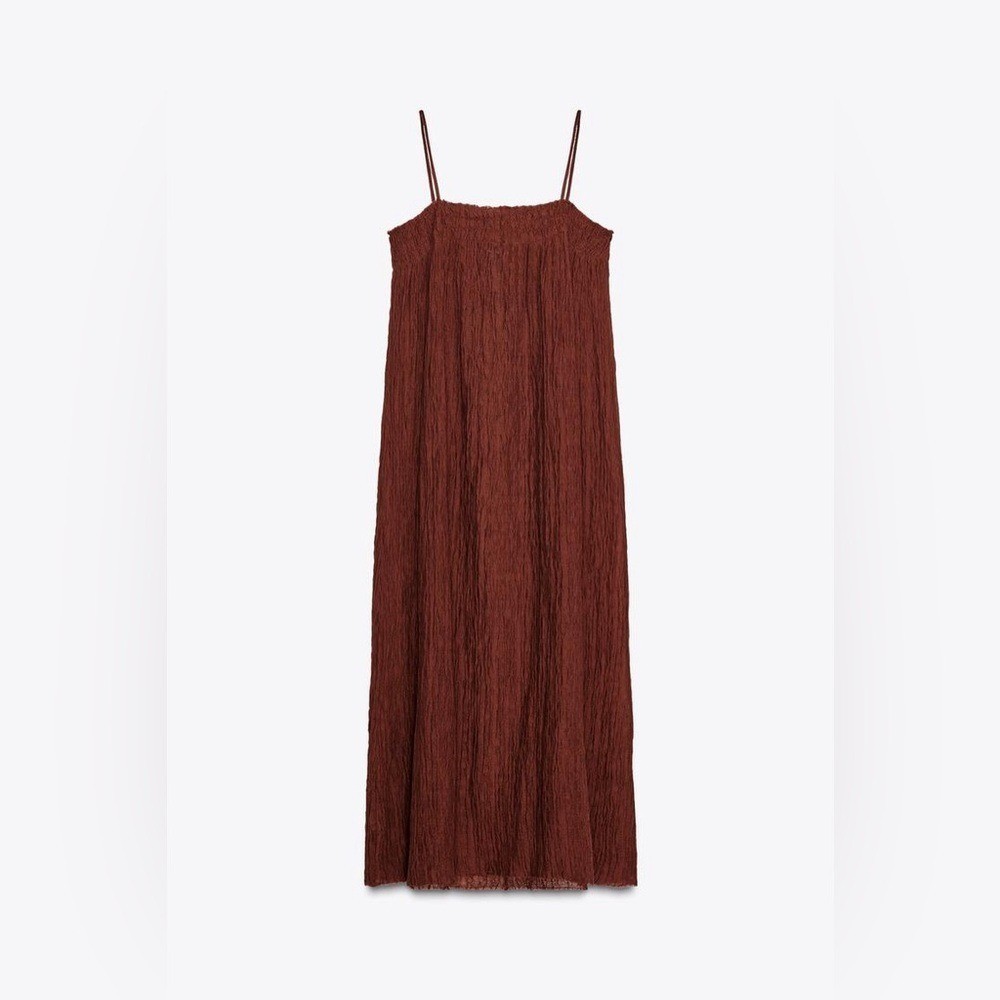 Zara Chocolate Brown Ramie Maxi Dress | eBay Zara Chocolate Brown Ramie Maxi Dress | eBay