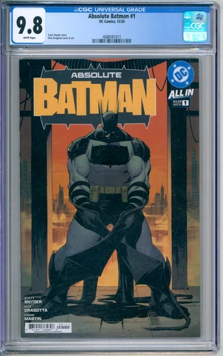 Absolute Batman 1 CGC Graded 9.8 NM/MT 1st Print DC Comics 2024