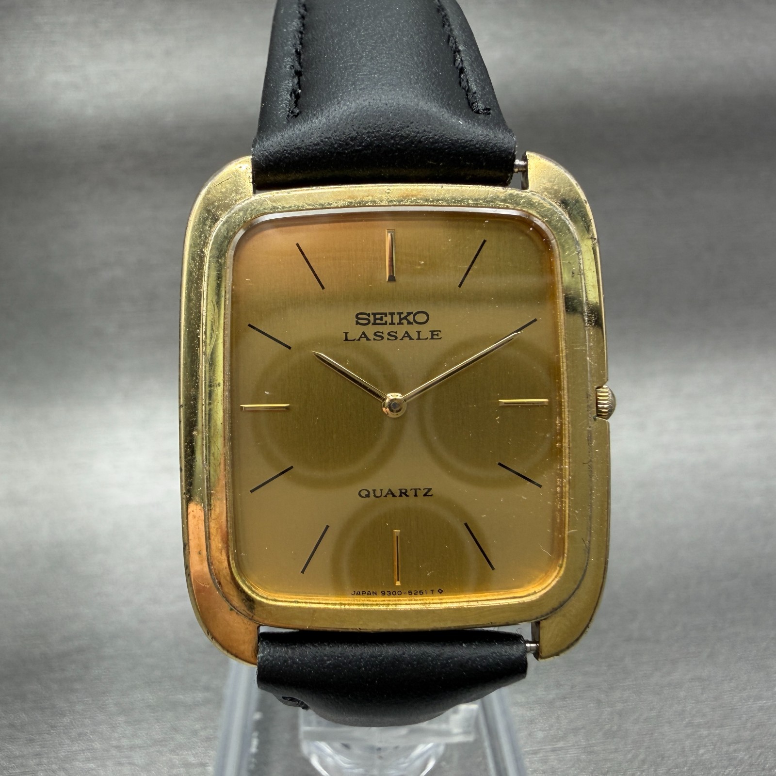 Rectangle Lassale 26mm New Dial Gold Watch Tone Battery HI9 Seiko Gold Men Tank - VintageWatches.PK Rectangle Lassale 26mm New Dial Gold Watch Tone Battery HI9 Seiko Gold Men Tank - vintagewatches.pk