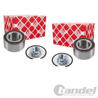 2X febi bilstein RADLAGER-SATZ Vorne Passend FÜR Abarth 500 500C Grande Punto