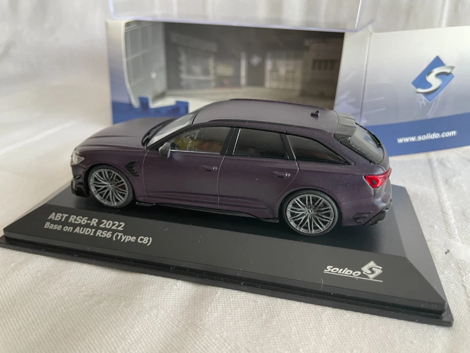 Audi A6 RS6 ABT-R C8 break avant 2022 merlin purple matt - 1/43 Solido - Photo 2/4