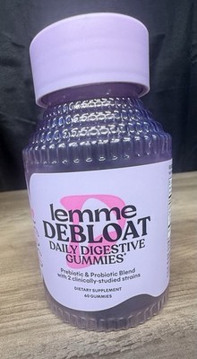 Lemme Debloat Daily Digestive Gummies Probiotic 60 count