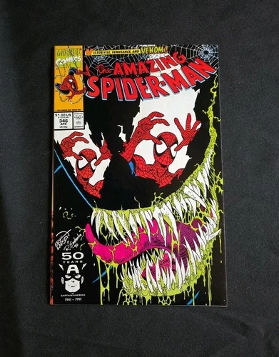 AMAZING SPIDER-MAN (1991) #346 ~ICONIC LARSEN VENOM COVER!~ VF-NM!