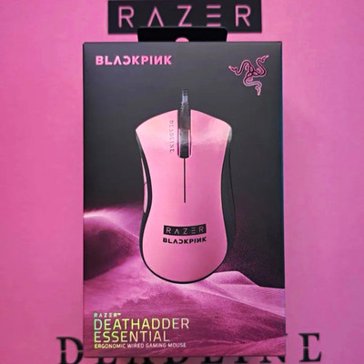 Razer DeathAdder Essential BLACKPINK Wired Mouse 6400 DPI 5-Button Pink/Black