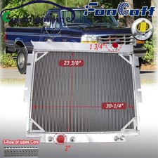 For 1983-94 Ford F150 F250 F350 F59 6.9l 7.3l V8 Diesel 3-row Aluminum Radiator