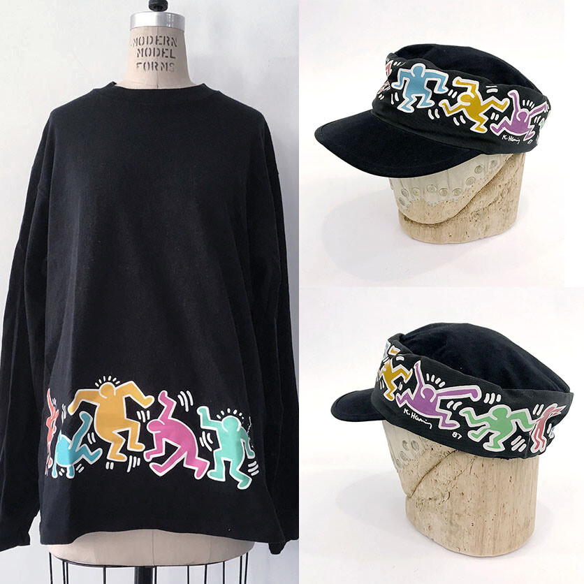 90's pop shop キースヘリング キャップ アメリカ製 90s POP SHOP