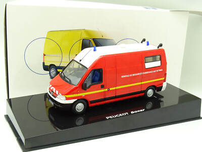 Peugeot J5 Pompiers - VSAB SDIS 64 - 1/43ème sous blister