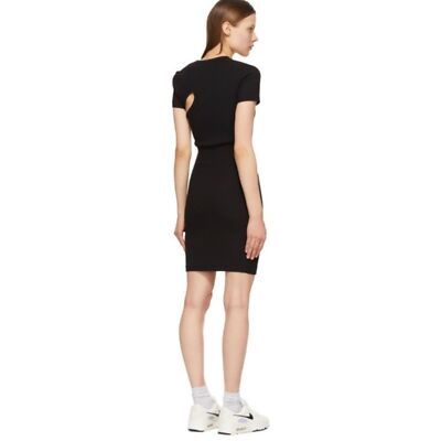 $228 John Elliott Cotton Ribbed Asymmetrical Dress Size XS