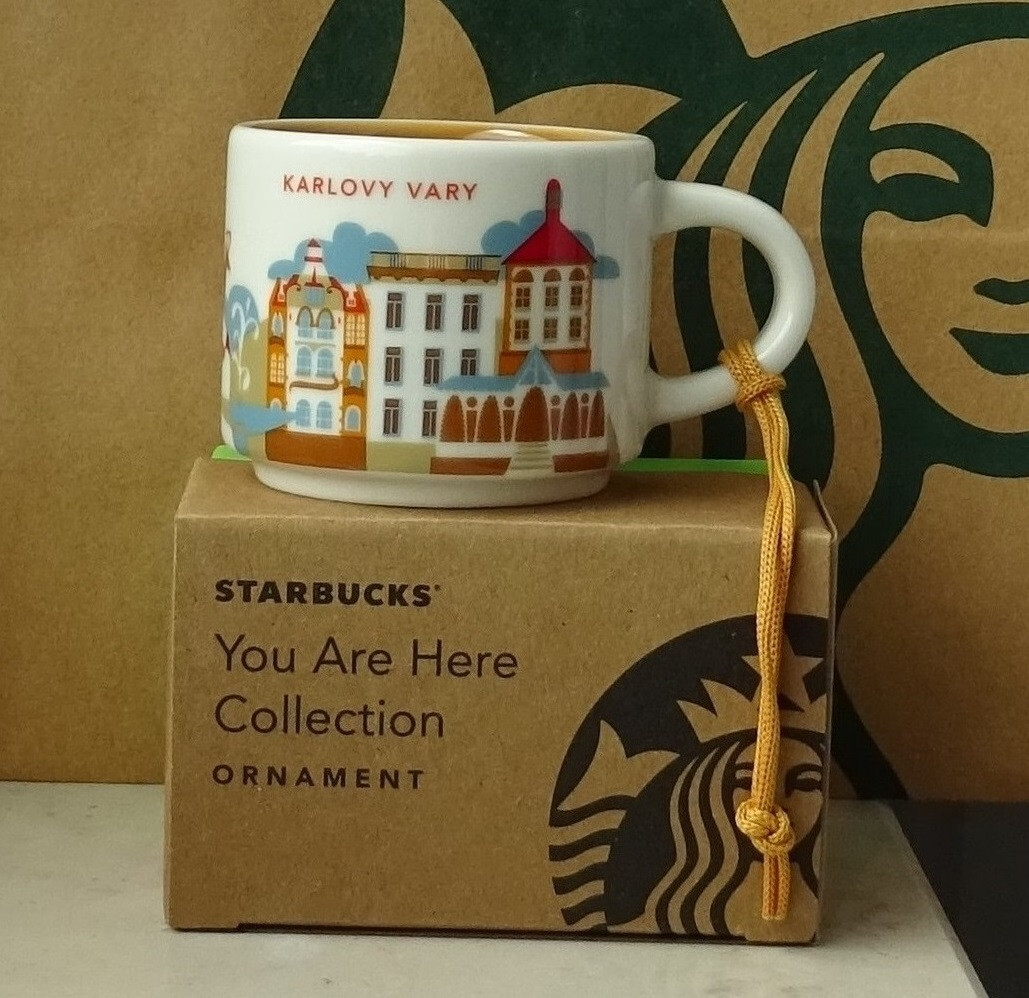 Starbucks City Mug Cup You are here YAH Ornament Karlovy Vary