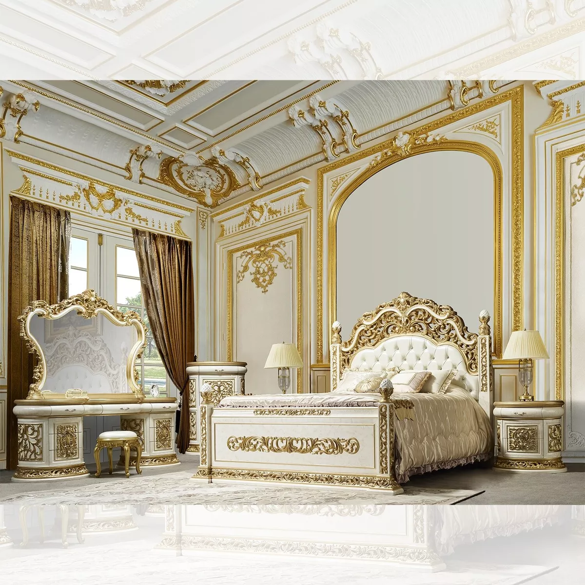 Louis Philippe Eastern King Bed Palace Furniture