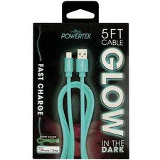 Liquipel Powertek Glow in Dark Cable - Blue